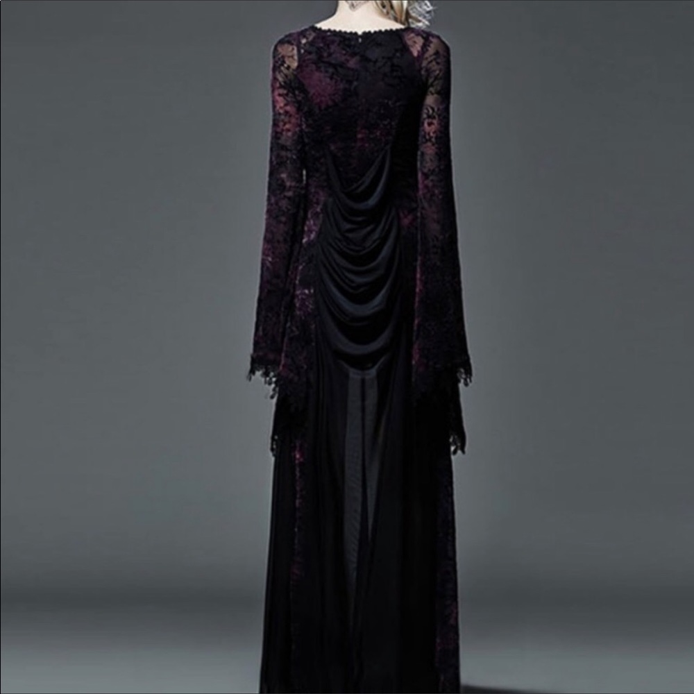 Punk Rave mesh velvet dress - Picture 3 of 8